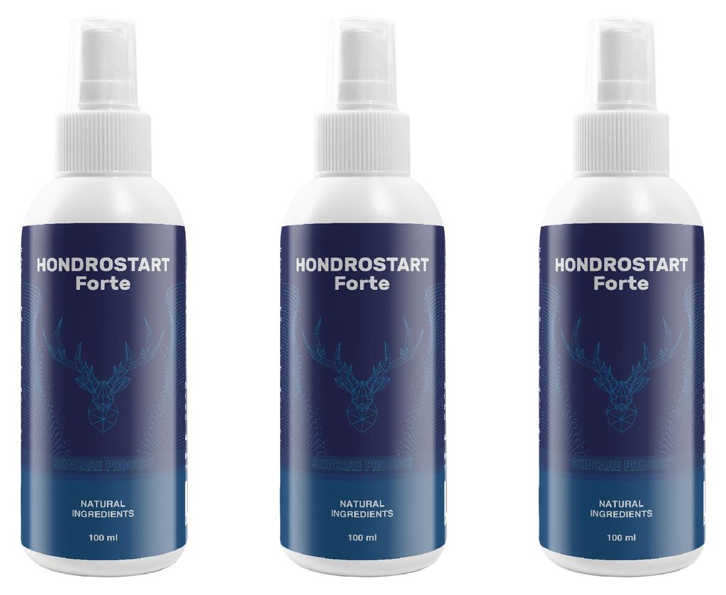 Hondrostart Forte Pflegeprodukt 3x 100 ml für ein kühlendes und erfrischendes Gefühl