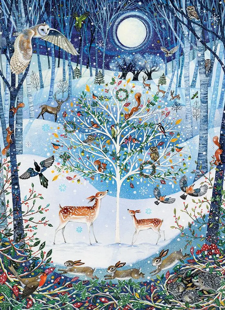 Cobble Hill Puzzle Winter Woodland 500 pièces XXL pour adultes et seniors