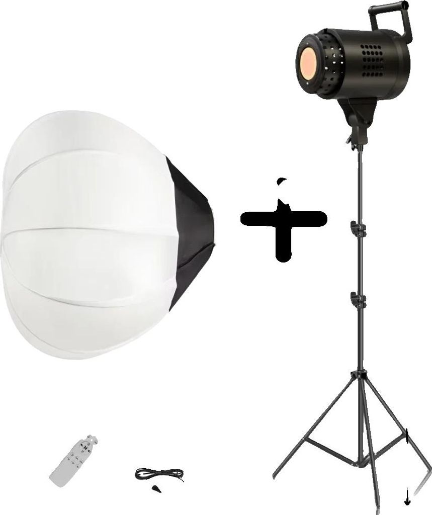 Lichtstativ, faltbares Design, höhenverstellbar, Weißes Produktbild 