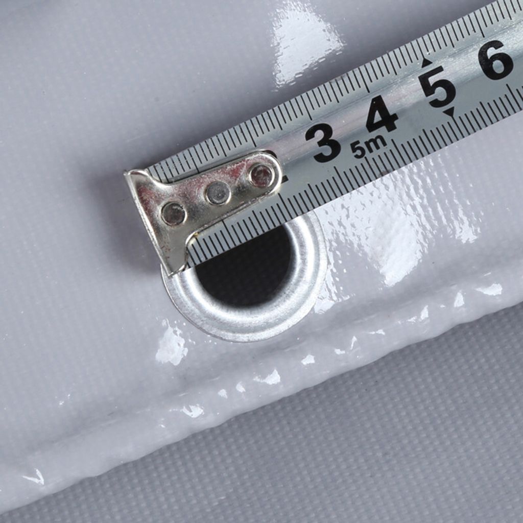 Voděodolná šedá PVC plachta s oky, odolná proti Obrázek produktu 5