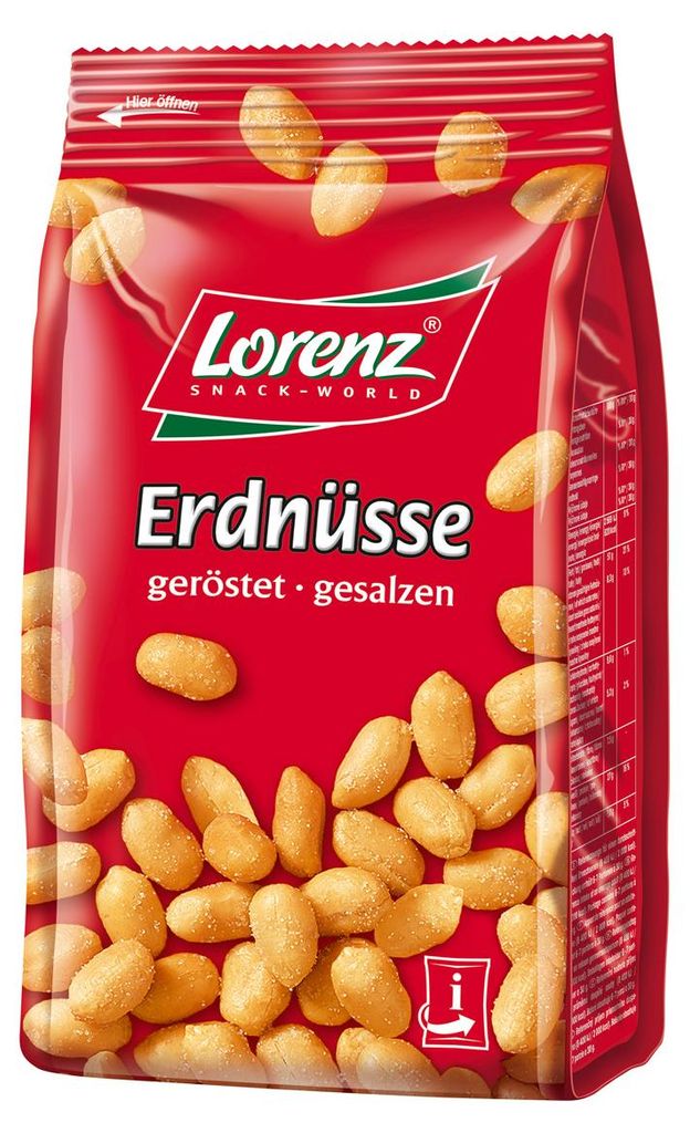 Lorenz arašídy pražené a solené arašídová jádra snack 200g Obrázek produktu 