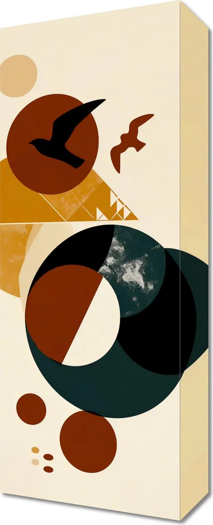 Quadro Moderno Spaziale Migrazioni Cosmiche 20x50 cm - Salotto & Co