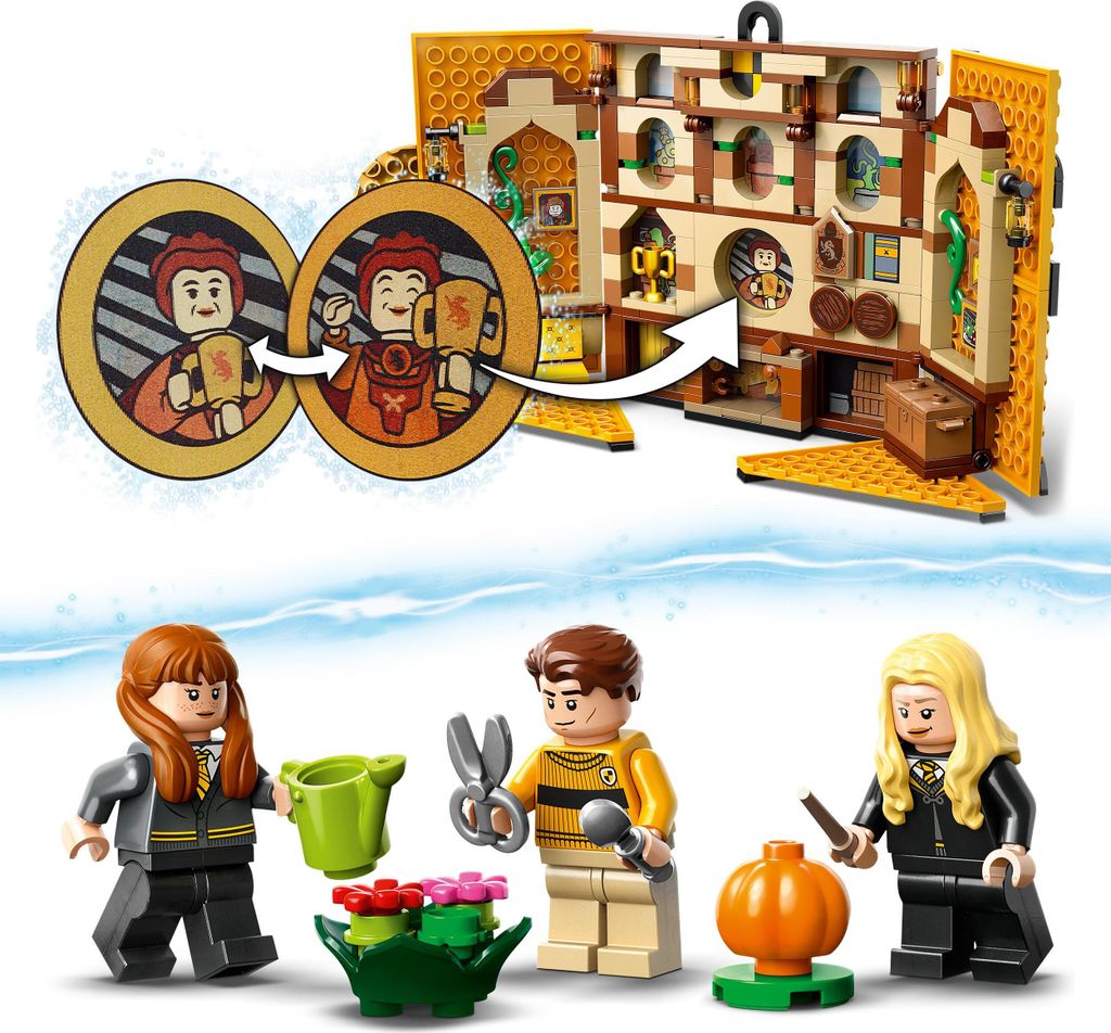 LEGO 76412 Harry Potter Hausbanner Hufflepuff, Produktbild 5