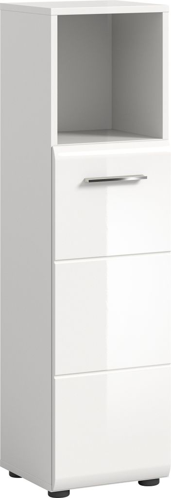 Hochschrank >Ice< in Weiß Hochglanz - 30x110x30cm Produktbild 