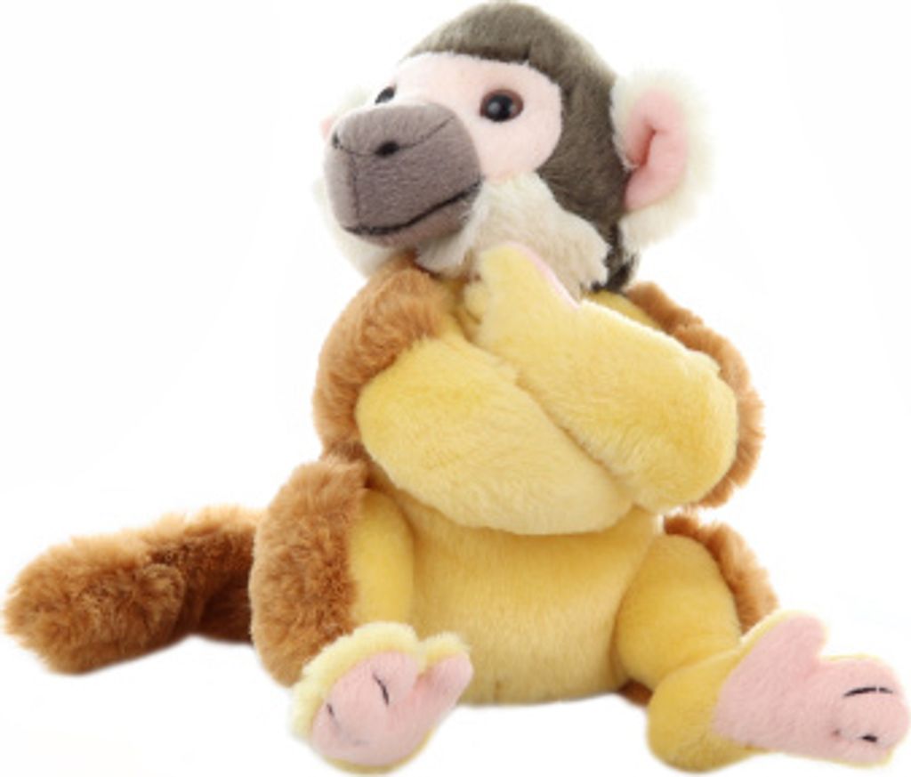 Uni-Toys - Totenkopfaffe mit Klammerarm - 20 cm (Höhe) - Produktbild 
