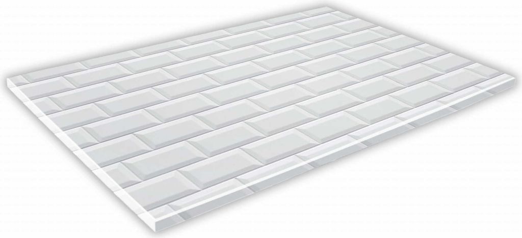 SZKLANA DESKA KUCHENNA 60x30 243d Biała cegła Zdjęcie produktu 