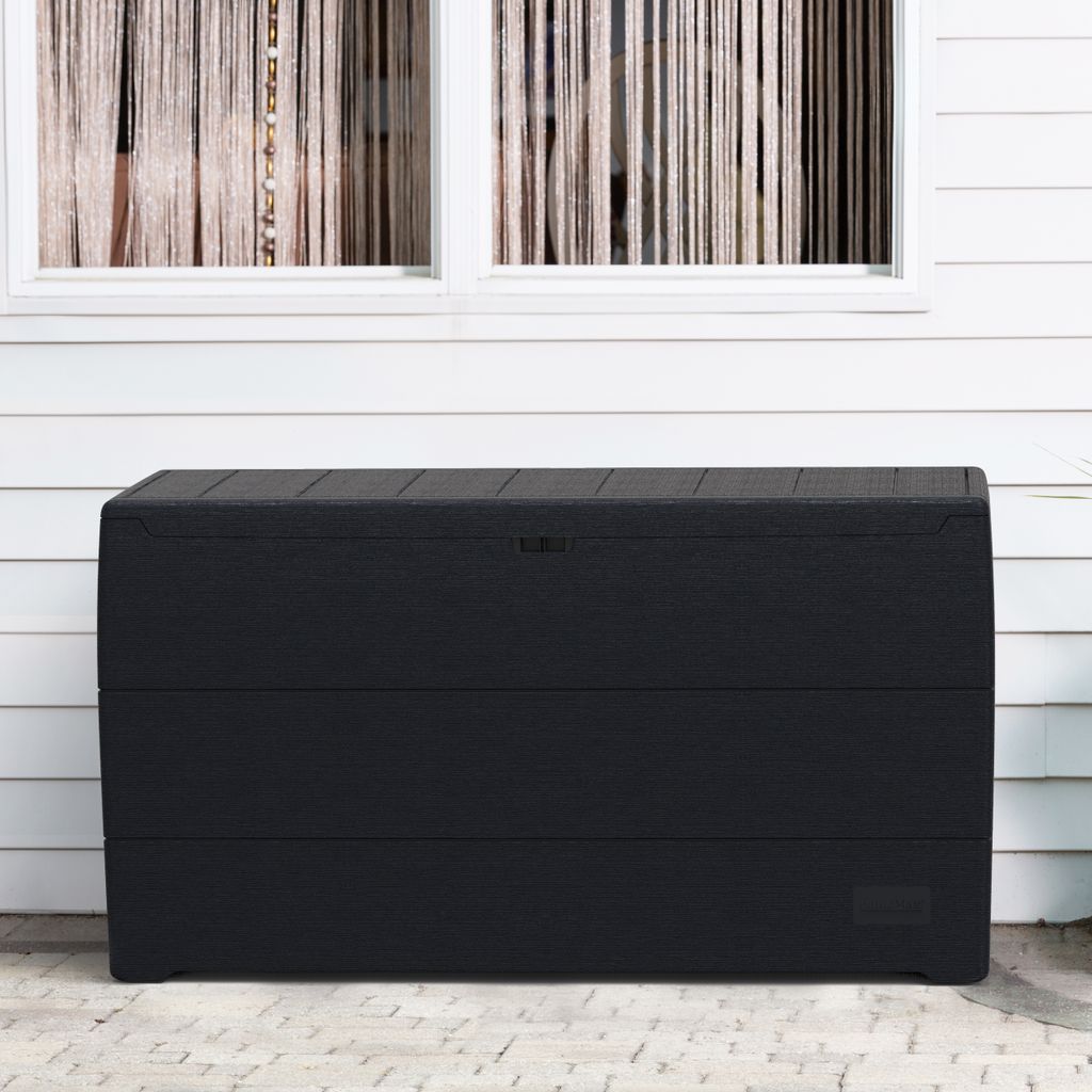 Duramax Durabox Kunststoff Garten Aufbewahrungsbox Kissenbox 270 l, 117 x 45 x 56 cm