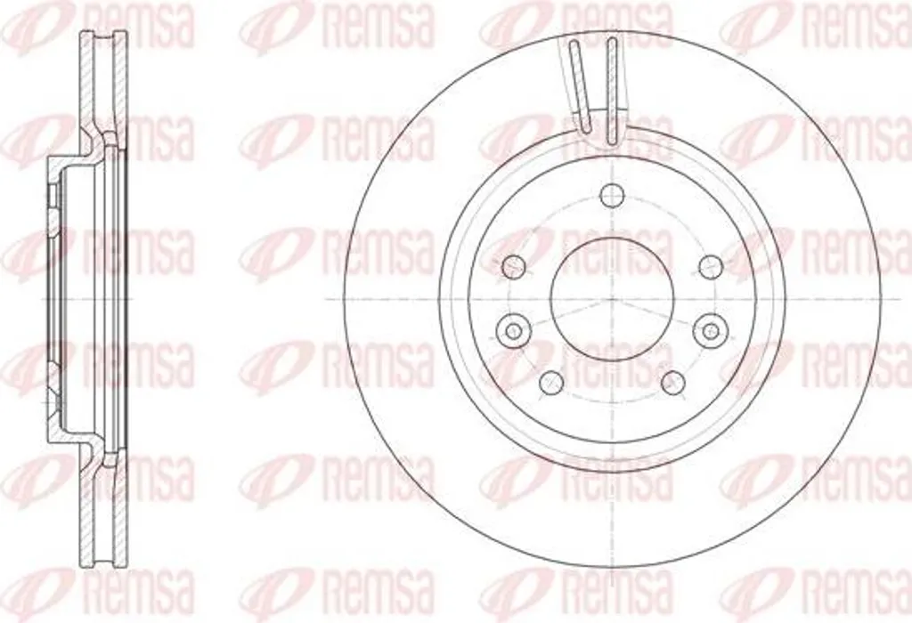 Disque de frein pour entretien Nissan et Renault Kadjar - Remsa 61581.10