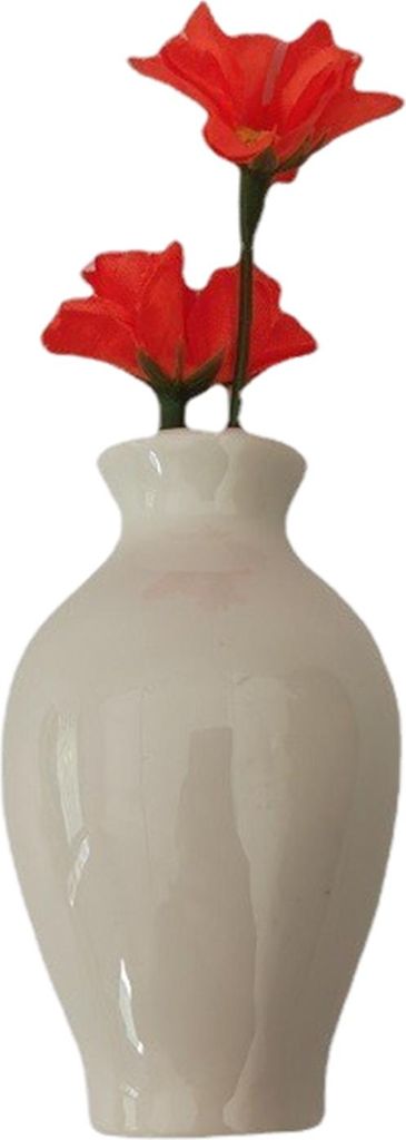 Mini-Keramikvase, Kühlschrankmagnet mit künstlicher Blume, für Zuhause, Büro, Küche, Spind, Kühlschrank, 3D-Miniatur-Blumenvase, magnetische ...
