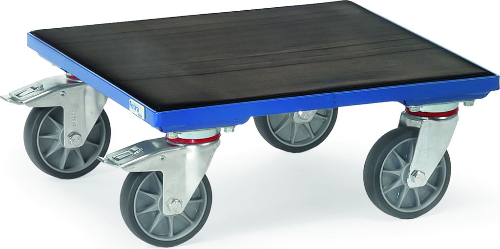 Fetra - Kistenroller - 400 kg Traglast - (HxBxT) 201 x 500 x 500 mm - m. Riefengummi