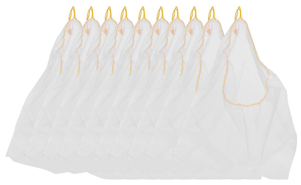 10 Stück Lebensmittelqualität Nylon-Gaze-Honigfilter-Netzbeutel zum Entfernen von Verunreinigungen, gute Benutzerfreundlichkeit