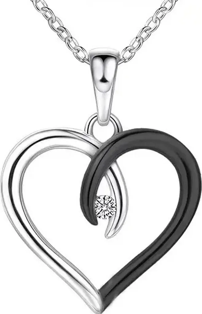 Collier Medina Argent et Noir - Bijou Hypoallergénique Élégance Durable