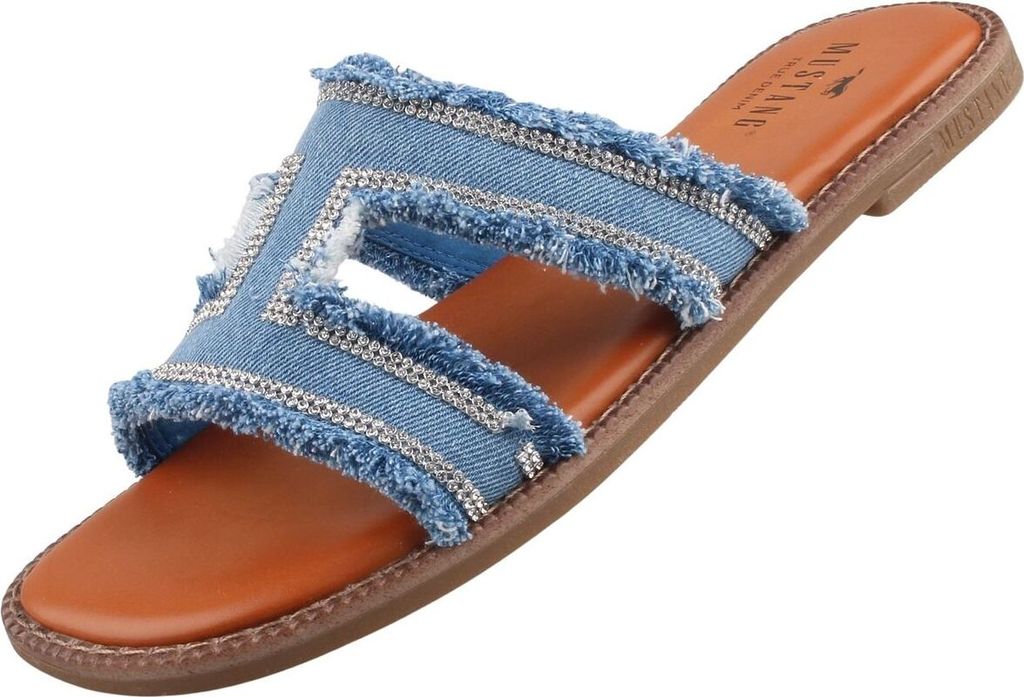 Mustang Damen Pantolette Jeansblau