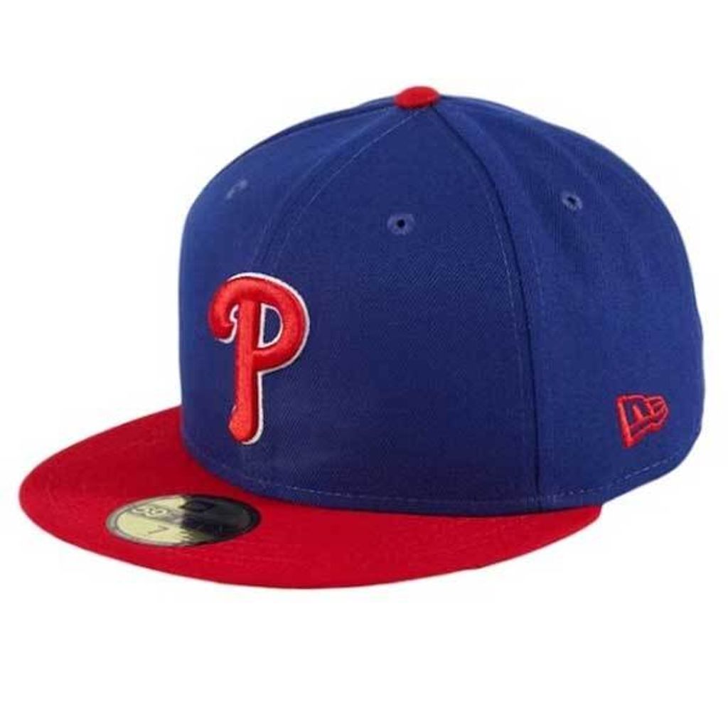 New Era Philadelphia PhilliesCap 59fifty Basic Fitted Cap Kappe Herren Men(7 - 55,8cm,Blue)
