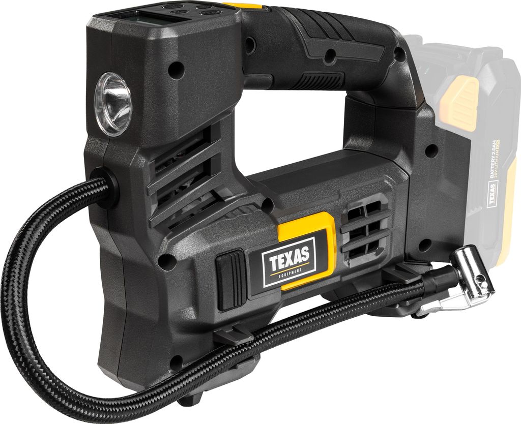 TEXAS IFX 2000 Akku-Kompressor (20 Volt Akkutechnik, 10 bar Betriebsdruck, digitales Display mit 4 wählbaren Druckeinheiten, ohne Akku und Ladeger...