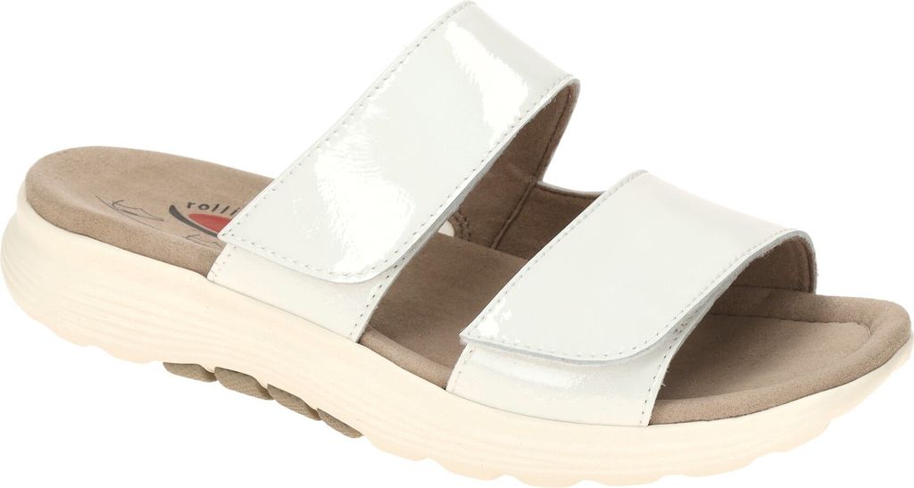 Gabor ROLLINGSOFT Damenschuhe - bequeme Pantoletten weiß Elegant NEU