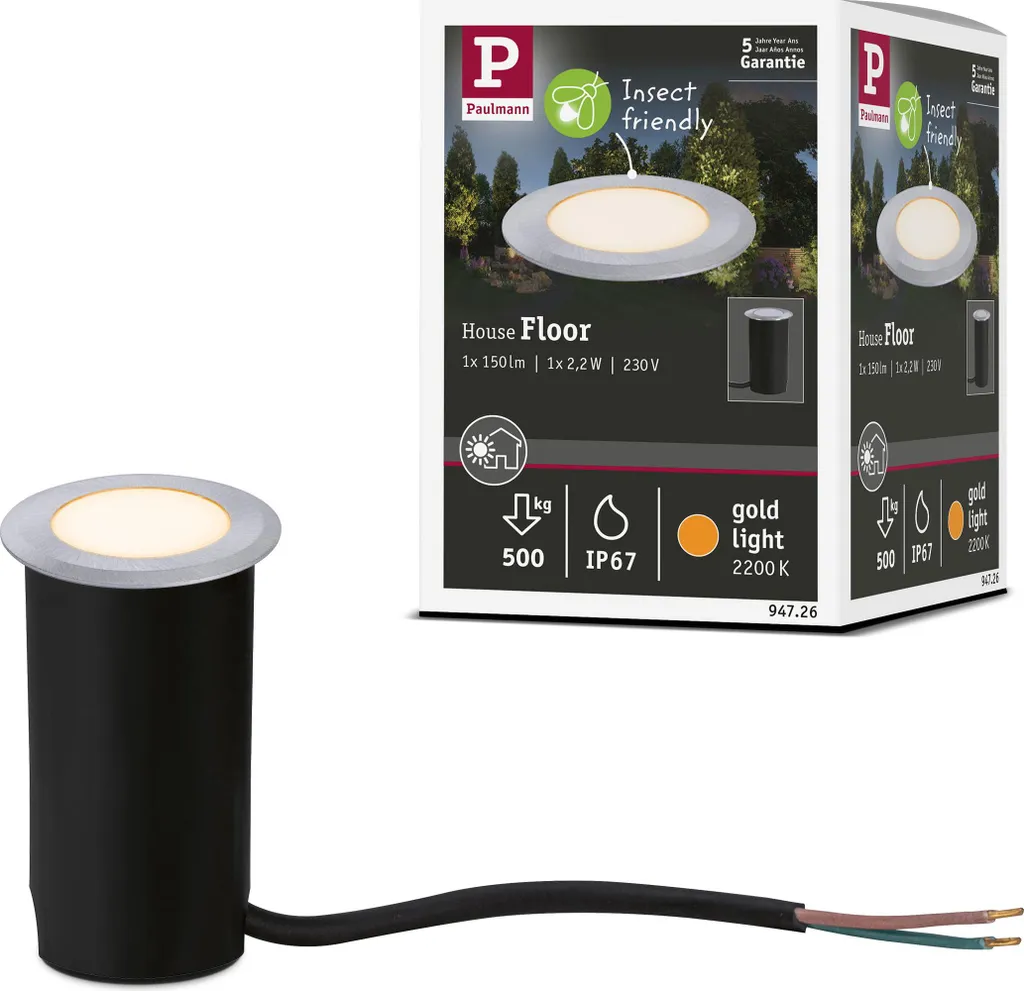 Offerta Paulmann Goldlight: Faretto Incasso Pavimento IP67 Insect-Friendly