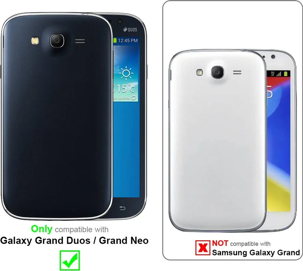 Pellicola Vetro Temperato Samsung Galaxy Grand Duos Neo | Protezione Cadorabo - 2
