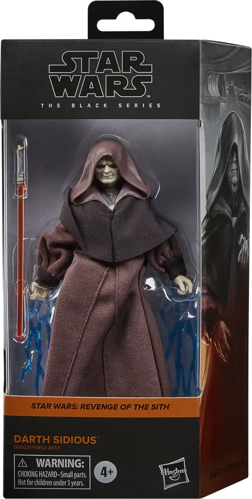 Darth Sidious Hasbro 15cm : Figurine Star Wars Articulée Haute Qualité