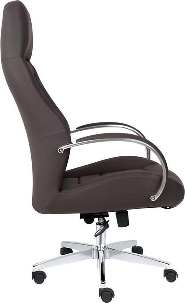 Stuhl Polsterung Kunstleder Bürostühle Moderne Computerstühle Möbel Braun