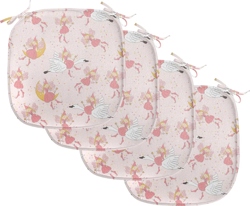 Coussin de Chaise Anti-Tache et Lavable 40x40 pour Famille - Lot de 4