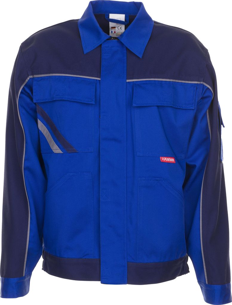 Planam Bundjacke Highline Gr. 27 kornblau/marine/zink Produktbild 