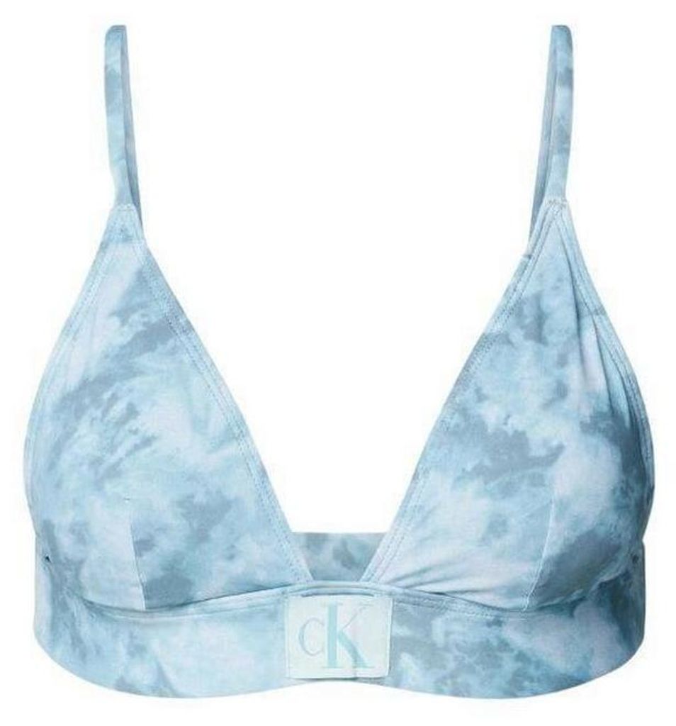 Calvin Klein - Bikini Oberteil für Damen NA802 (XL) (Blau)