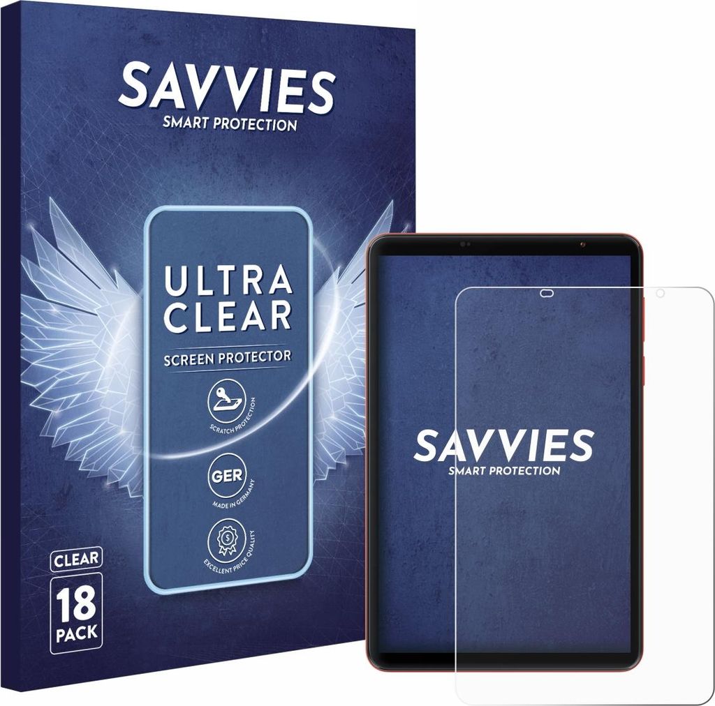 18x Für Blackview Zeno 1 8" Schutzfolie Savvies Produktbild 