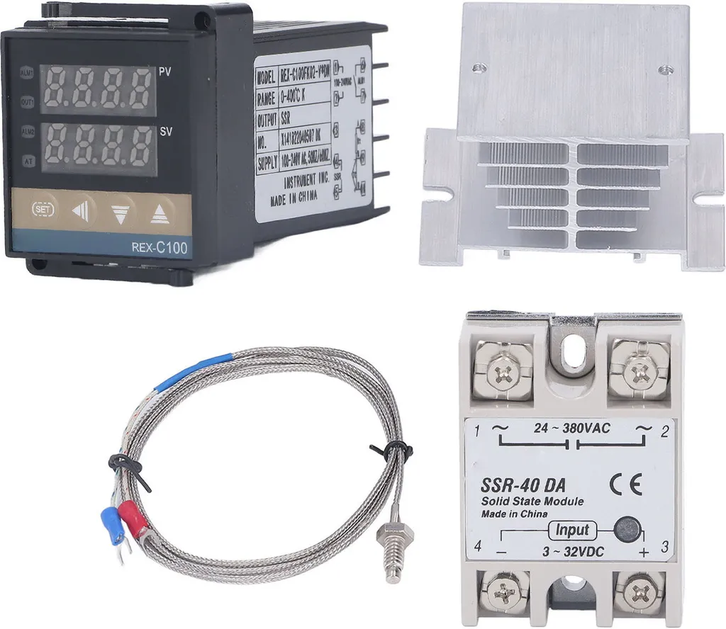 Kit PID REX C100 con Sonda K 400°C - Per Progetti DIY e Hobby
