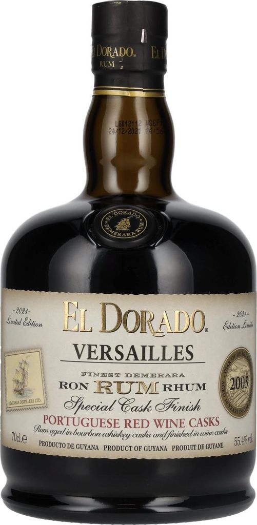 El Dorado Rum VERSAILLES Special Portuguese Red Wine Casks 2005 55,4% Vol. 0,7l