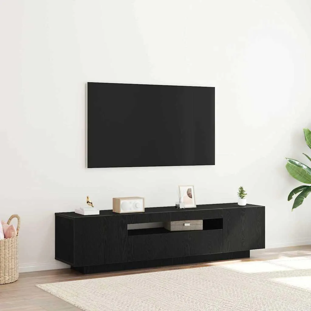 Mobile TV 160 x 35 x 40 cm Nero Legno | Prezzo Cloris New3645529