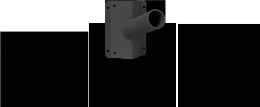 Support de fixation potence pour tube 60mm Schuch 4871 montage luminaire