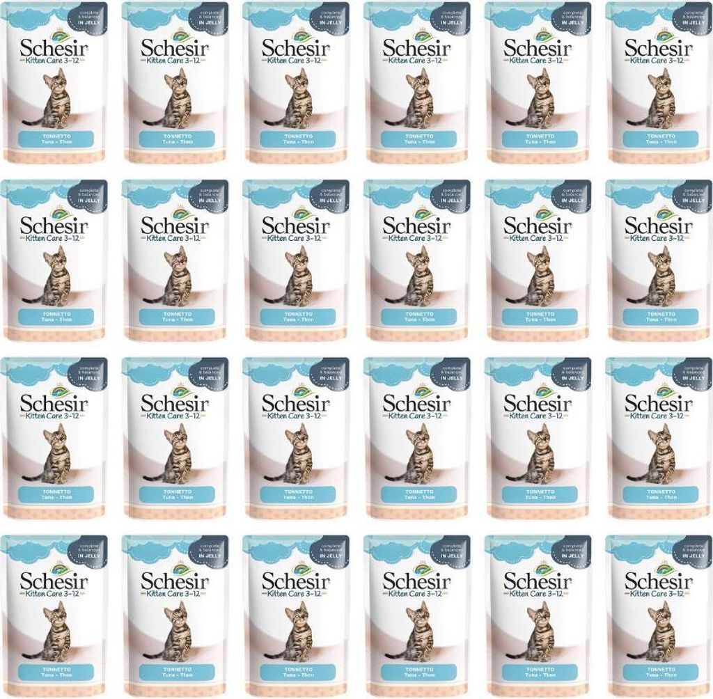SCHESIR Thunfisch in Gelee – Nassfutter für Kätzchen – 85 g Produktbild 