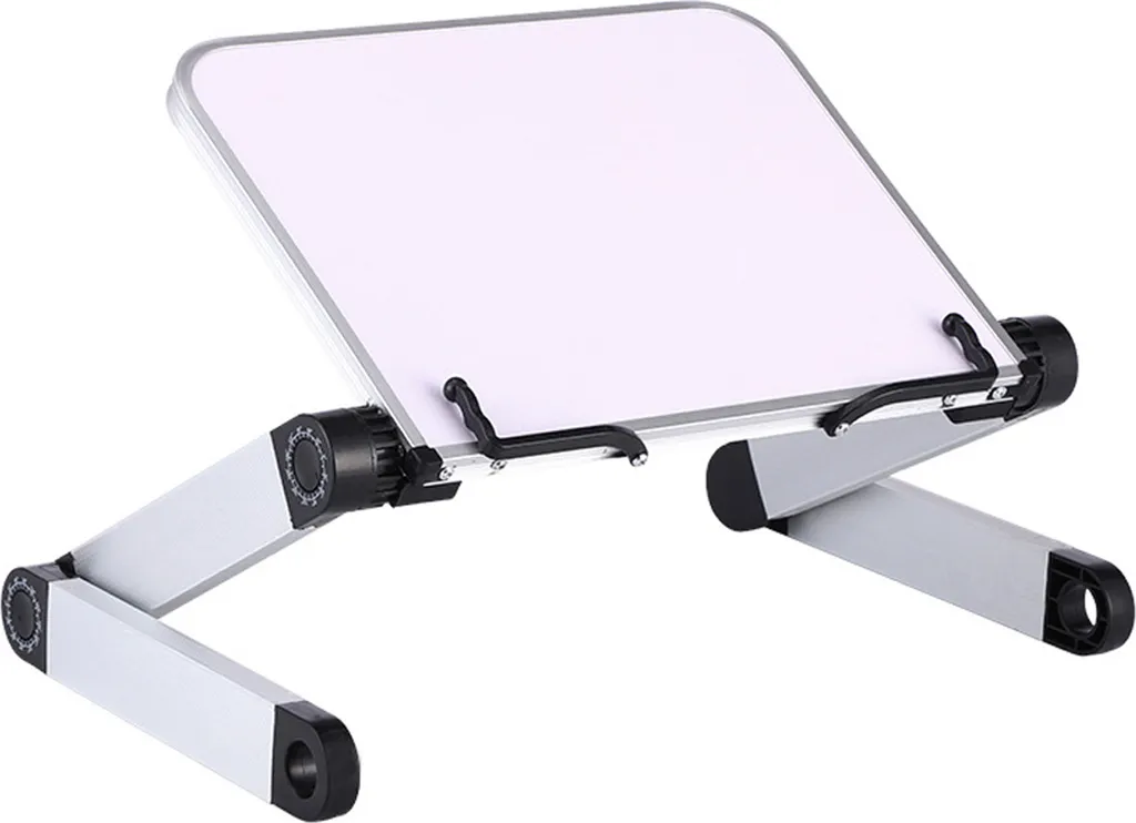 Support Ordinateur Portable Pliable et Ajustable en Hauteur Noir