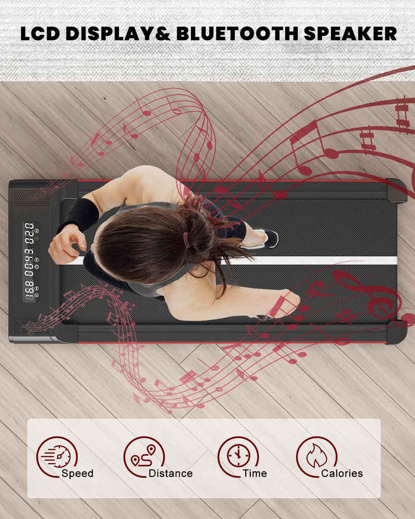 Motorisiertes Laufband – BIGZZIA Portable Flat – mit Produktbild 5