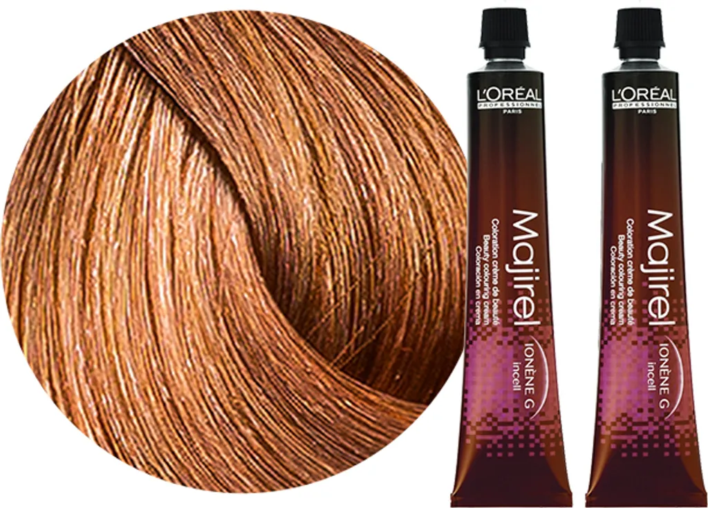 Kit 2x50ml L'Oréal Majirel 8.34 Biondo Dorato Rame Professionale