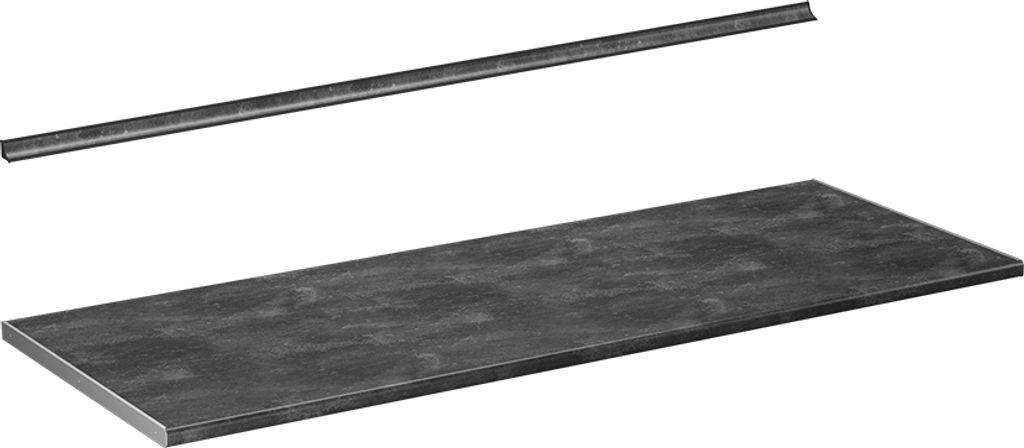 Vicco Küchenarbeitsplatte R-Line, 160 cm, Anthrazit Produktbild 