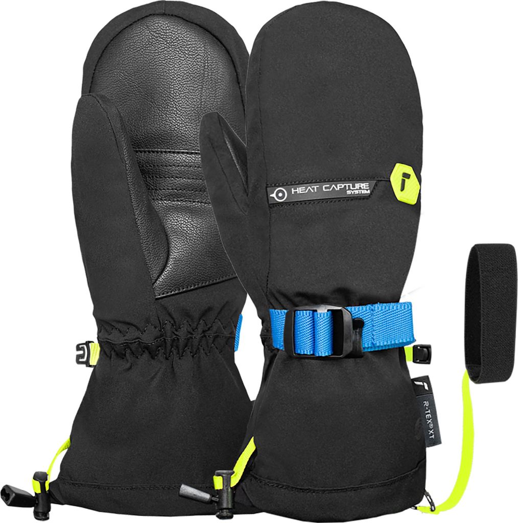 Reusch Fäustlinge Karl R-TEX XT Junior Mitten mit wasserdichter, atmungsaktiver Funktion 7002 blck/bril blu/safety yell 4.5