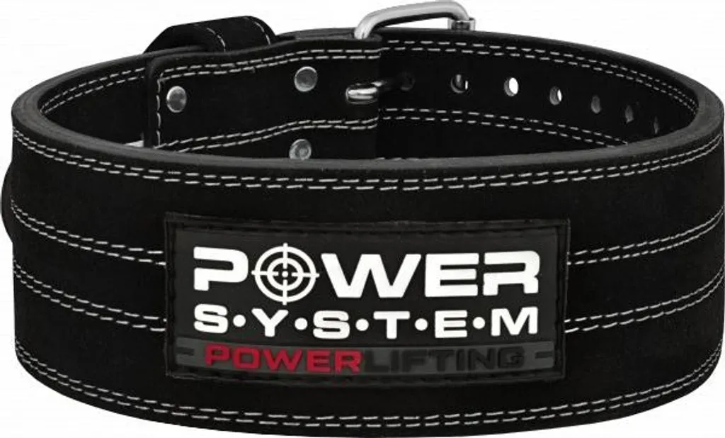 Ceinture de force L Noir Power System pour soulevé de terre lourd