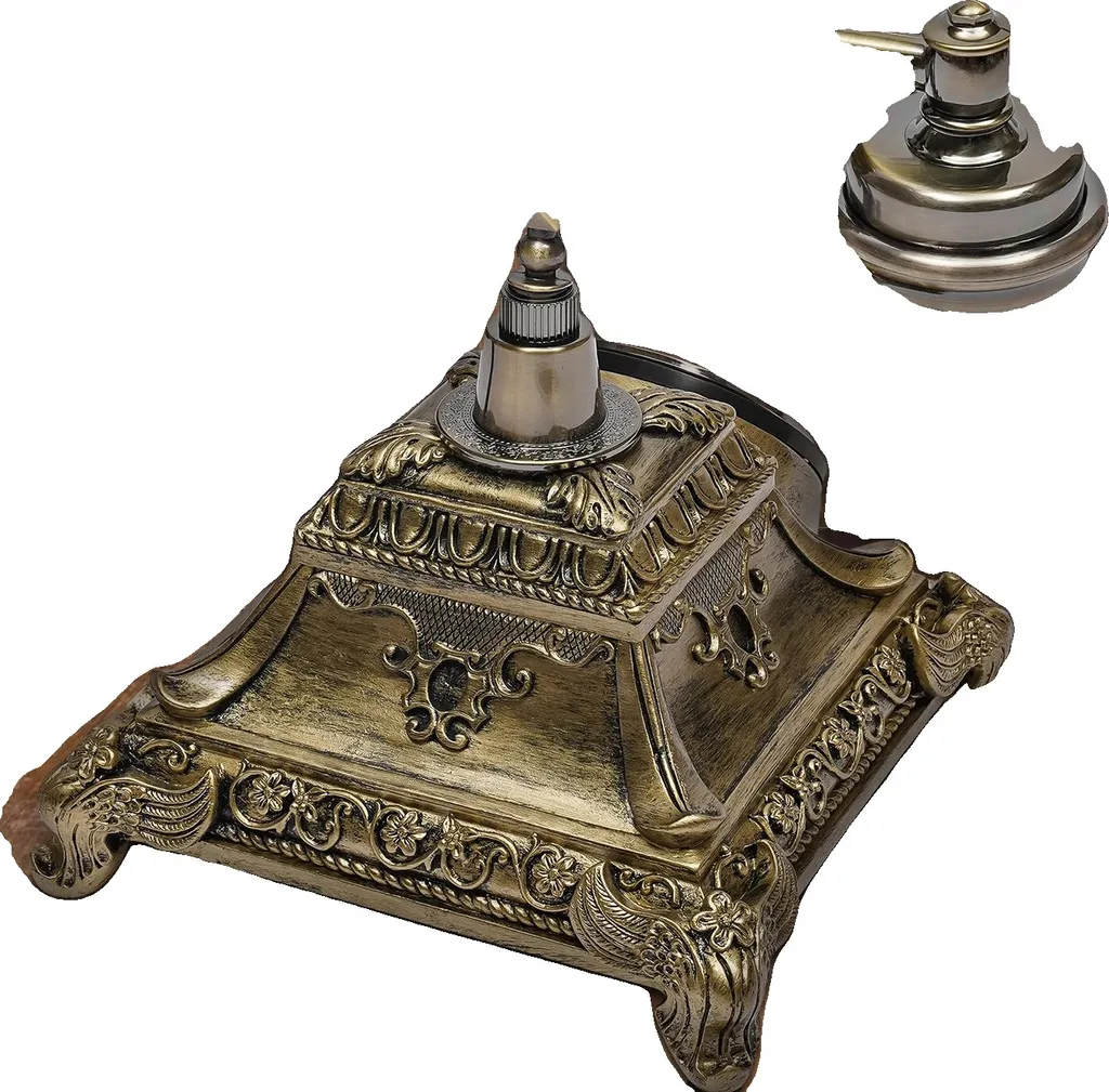 Telefono rotante retrò, design di ispirazione antica, corpo in resina resistente, supporto in lega di zinco
