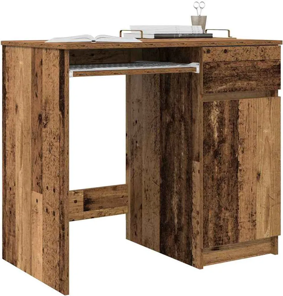 Prezzo Shock: Scrivania Maison Exclusive 86cm Effetto Legno Antico - 4