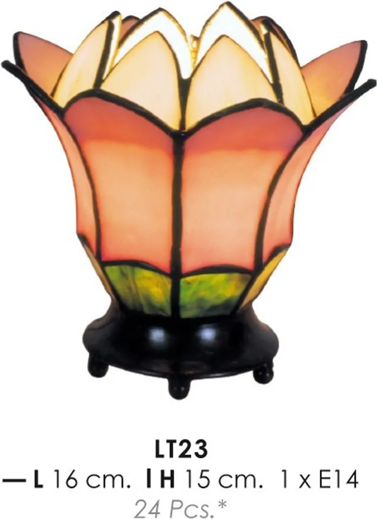 Veilleuse Tiffany LT23 Idéale pour Ambiance de Chambre ou Salon Chic
