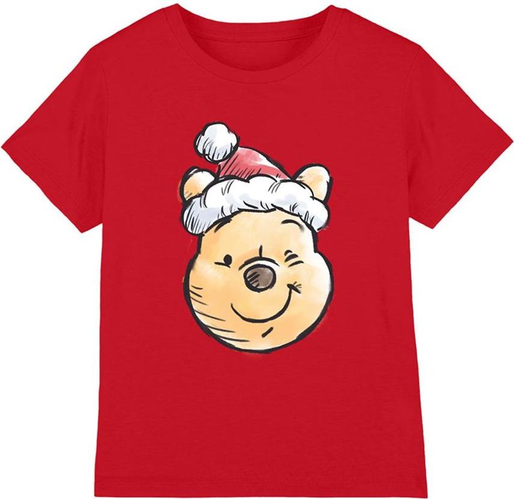 Winnie the Pooh - T-Shirt für Kinder, weihnachtliches Design TV26412 (128) (Rot)