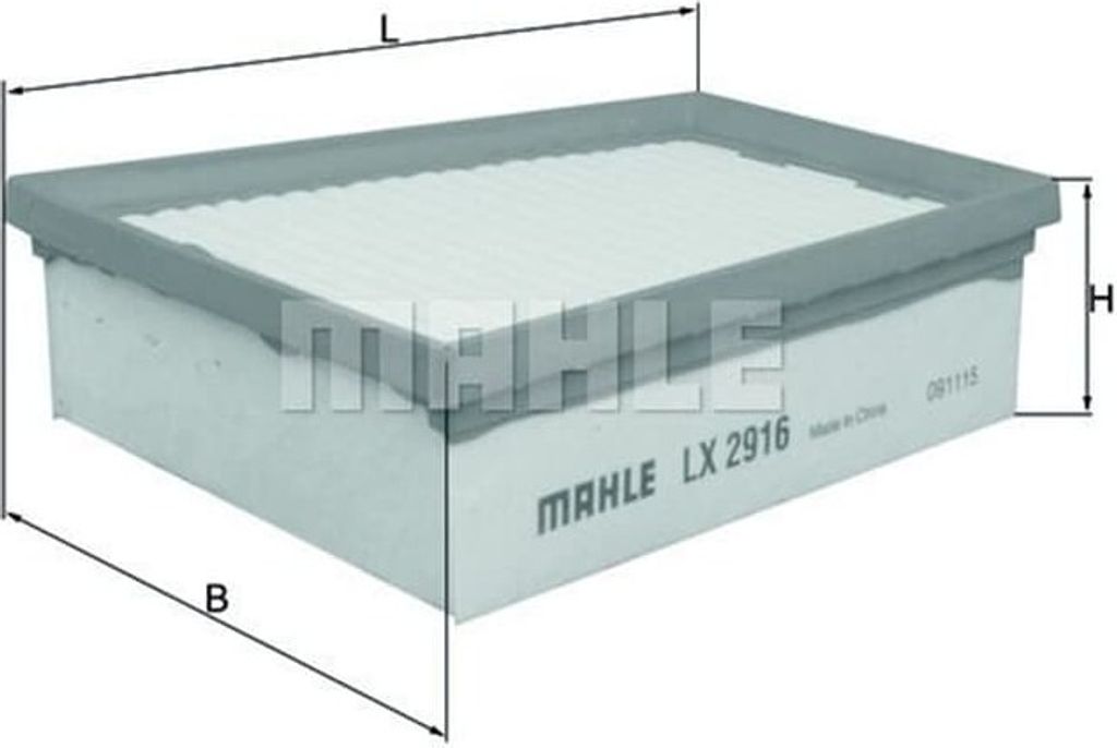 Luftfilter MAHLE LX 2916 für RENAULT MEGANE III Grandtour (KZ0/1) Filtereinsatz