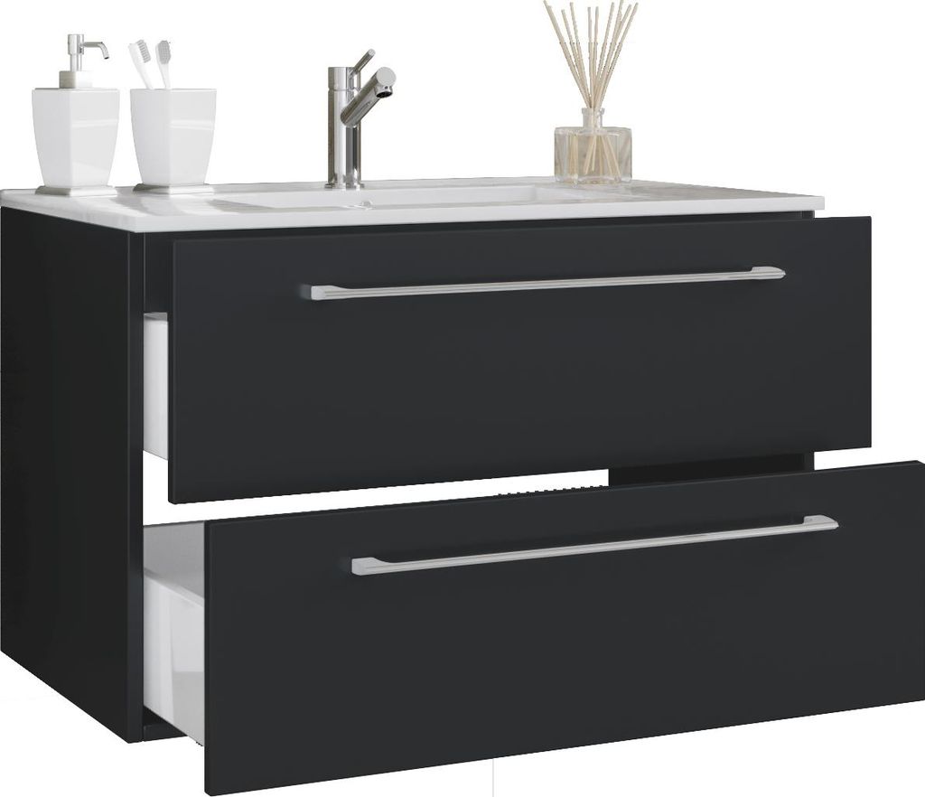 2 pz lavabo / lavabo armadio larghezza 80 cm / set di Immagine del prodotto 