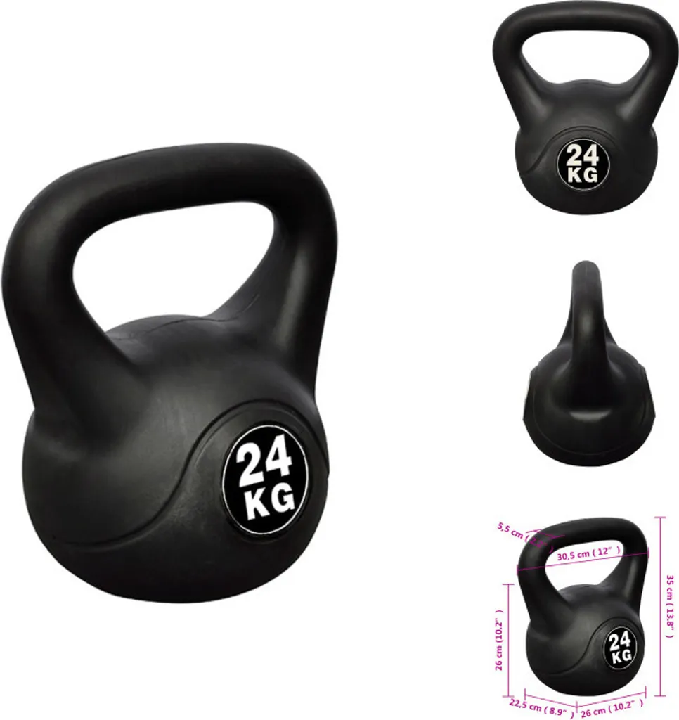 Haltère boule Kettlebell musculation - Idéal pour le renforcement chez soi