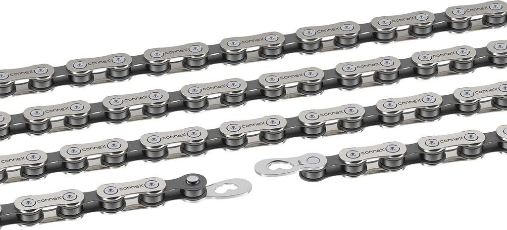 Connex 6601-4804-0420 Schaltungskette '804', 1/2' x 3/32', 114 Glieder, 7,2 mm, 6/7/8-fach, silber/grau