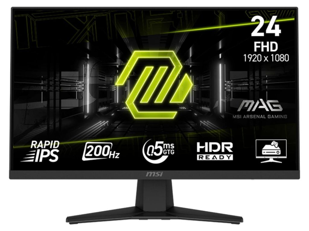 MSI MAG 244F, 23,8", 0,5 ms, 200 Hz, Rapid IPS, 1920x1080 Produktbild 