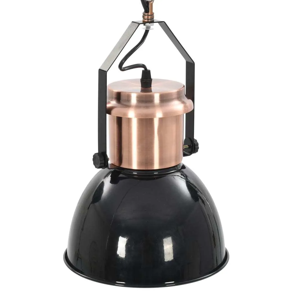 Plafonniers 2 pcs Noir Rond E27 : Solution Éclairage Durable et Design - 8