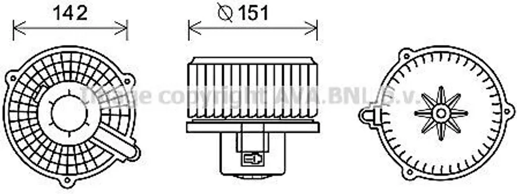 Moteur soufflante de chauffage Hyundai Tucson / Kia Sportage 971132E200
